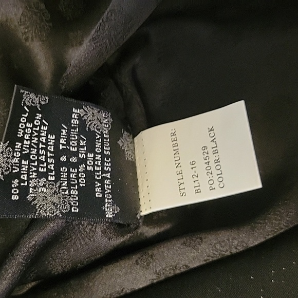 Paige Black Label Kingly Dress Size 10 Black With Subtle Silver Sparkles. - Picture 9 of 16